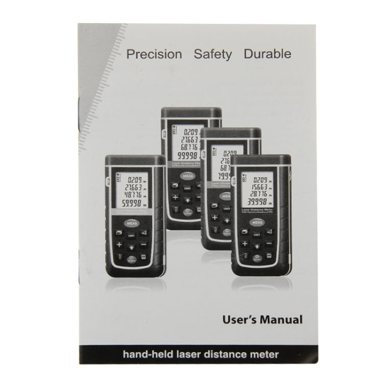 RZ-A40 1.9 inch LCD 40m Hand-held Laser Distance Meter with Level Bubble - Laser Rangefinder by PMC TechLife | Online Shopping South Africa | PMC TechLife | Buy Now Pay Later Mobicred