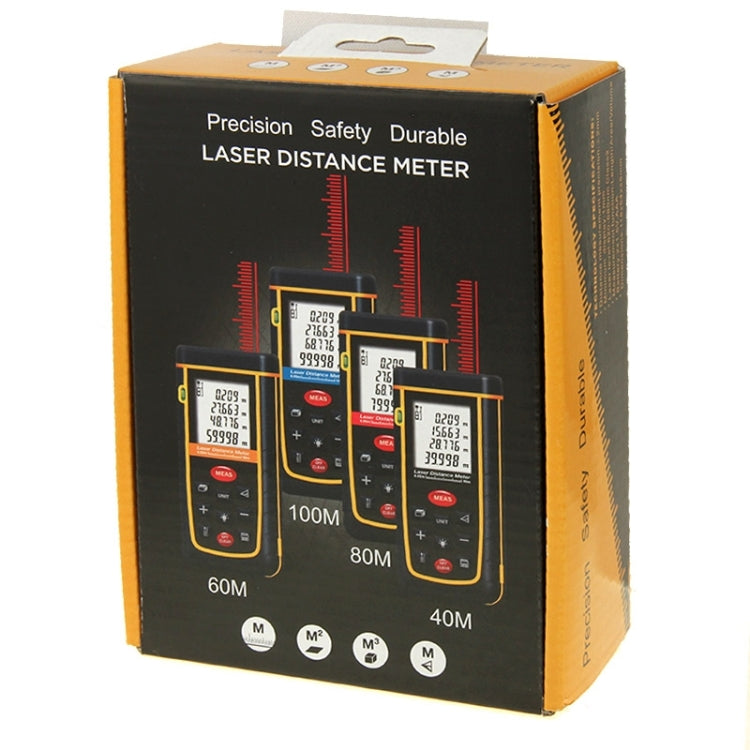 RZ-A60 1.9 inch LCD 60m Hand-held Laser Distance Meter with Level Bubble - Laser Rangefinder by PMC TechLife | Online Shopping South Africa | PMC TechLife | Buy Now Pay Later Mobicred