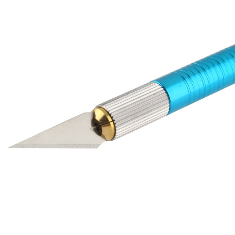 WLXY-9311, WLXY Tool Precision Knife with Replaceable Blade for Mat Cutting / Model Making / Etching / Carving / Scoring / Trimming, OAL: 145mm, Size: 121mm x 10mm Diameter(Blue) - free shipping - PMc TechLife - Order now!