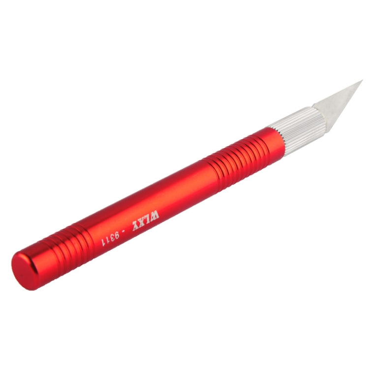WLXY-9311, WLXY Tool Precision Knife with Replaceable Blade for Mat Cutting / Model Making / Etching / Carving / Scoring / Trimming, OAL: 145mm, Size: 121mm x 10mm Diameter(Red) - free shipping - PMc TechLife - Order now!