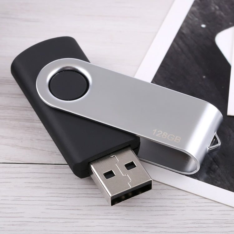 128GB Twister USB 2.0 Flash Disk(Black) - USB Flash Drives by PMC Jewellery | Online Shopping South Africa | PMC Jewellery | Buy Now Pay Later Mobicred