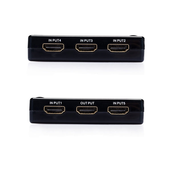 5 Ports 1080P HDMI Switch with Remote Controller, Support HDTV(Black) - Switch by PMC TechLife | Online Shopping South Africa | PMC TechLife | Buy Now Pay Later Mobicred