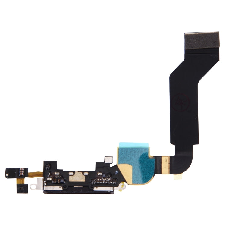 Original Dock Connector Charging Port Flex Cable for iPhone 4S(Black) - free shipping - PMC TechLife - Order now!