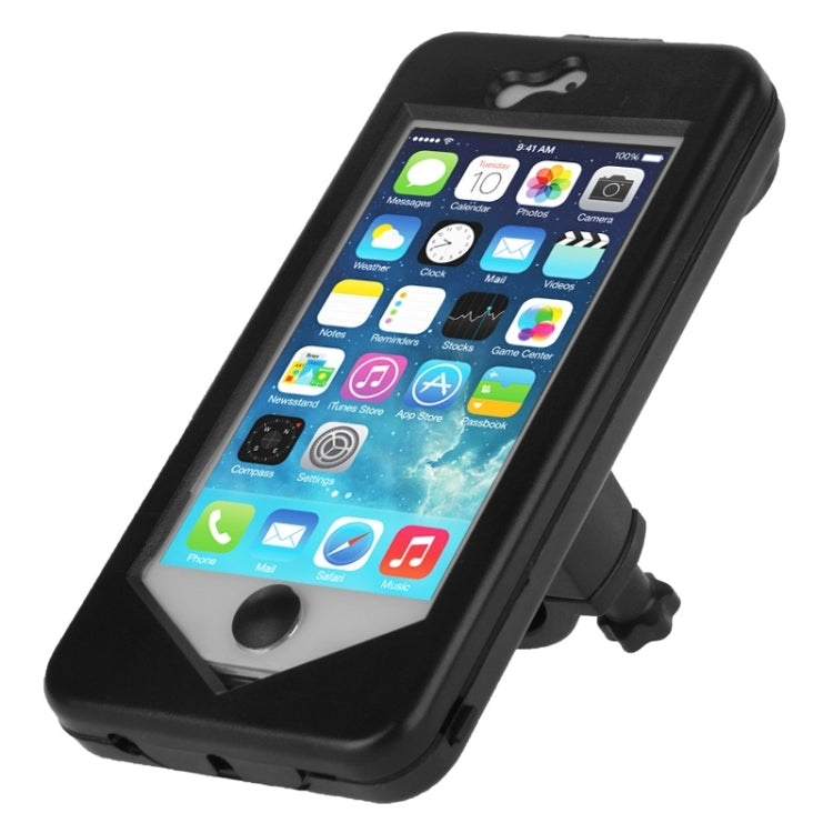 360 Degree Rotation 3 Layer (Plastic + Touch Panel Screen + Silicone Tray) Combination Bicycle Holder for iPhone 5 & 5S - Holders by PMC Jewellery | Online Shopping South Africa | PMC Jewellery | Buy Now Pay Later Mobicred