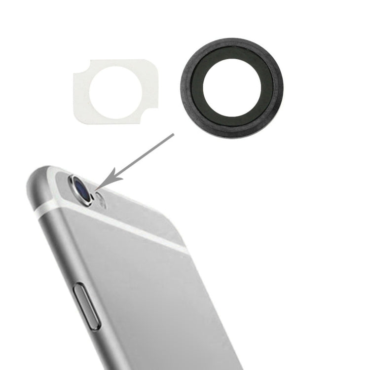 10 Pairs / Set Rear Camera Lens Ring + Flashlight Bracker for iPhone 6 Plus & 6s Plus(Grey) - iPhone 6/6 Plus Parts by PMc TechLife | Online Shopping South Africa | PMc TechLife | Buy Now Pay Later Mobicred