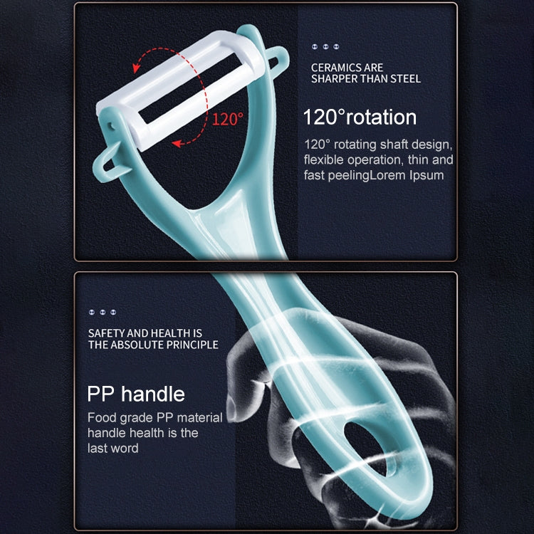 T Shaped Ceramic Skin Peeler with Durable ABS Handle, Random Color Delivery - Cutter & Peeler by PMC TechLife | Online Shopping South Africa | PMC TechLife | Buy Now Pay Later Mobicred