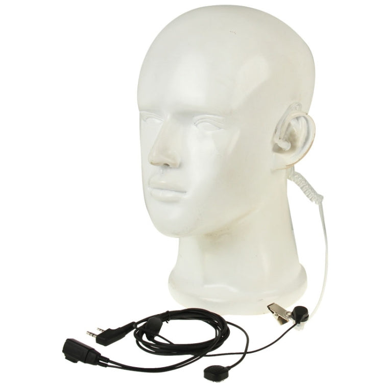 Handheld Transceiver Earpiece Headset for Walkie Talkies, 3.5mm + 2.5mm Plug(Black) - Microphones & Headsets by PMC TechLife | Online Shopping South Africa | PMC TechLife | Buy Now Pay Later Mobicred