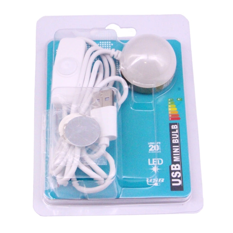 2W Dimmable USB LED Light Bulb with Magnetic, USB-2W-W 5V 140-150Lumens 6 LED - USB Light by PMC Jewellery | Online Shopping South Africa | PMC Jewellery | Buy Now Pay Later Mobicred