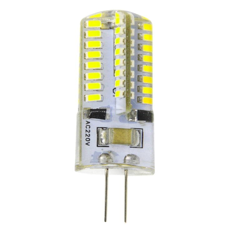 G4 4W 200LM  Silicone Corn Light Bulb, 64 LED SMD 3014, White Light, AC 220V - LED Blubs & Tubes by PMc TechLife | Online Shopping South Africa | PMc TechLife | Buy Now Pay Later Mobicred