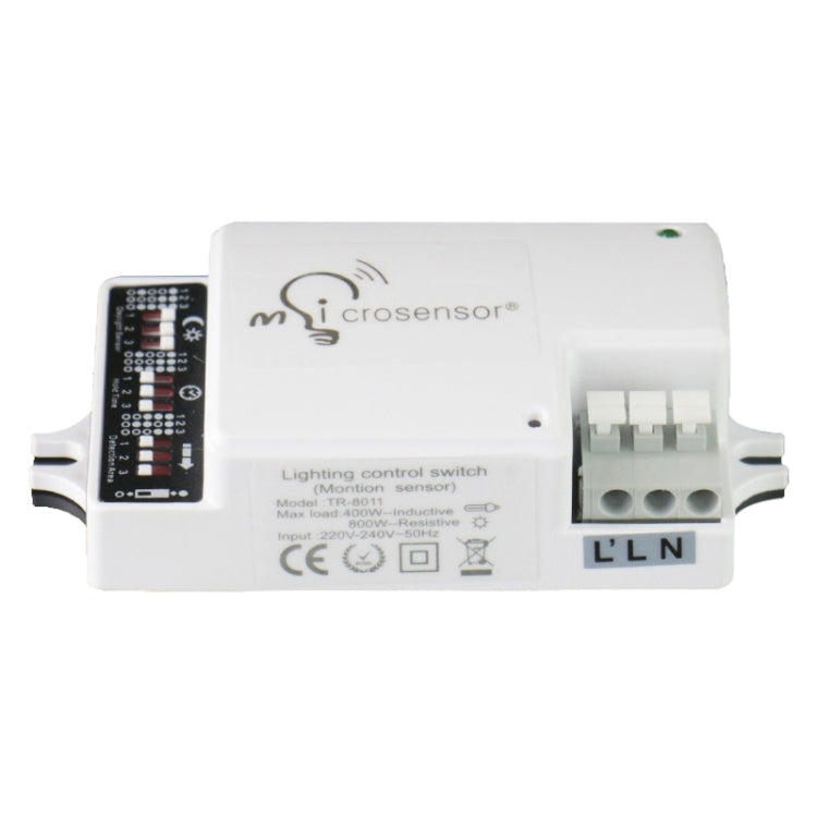 TR-8011 AC 220-240V Light Control Sensor Automatic Light DIP Switch, Detection Range: 10m - LED Controller by PMc TechLife | Online Shopping South Africa | PMc TechLife | Buy Now Pay Later Mobicred