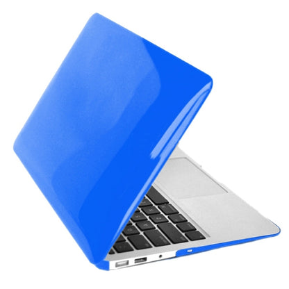 ENKAY for MacBook Air 11.6 inch (US Version) / A1370 / A1465 4 in 1 Crystal Hard Shell Plastic Protective Case with Screen Protector & Keyboard Guard & Anti-dust Plugs(Dark Blue) - MacBook Air Cases by ENKAY | Online Shopping South Africa | PMC Jewellery | Buy Now Pay Later Mobicred