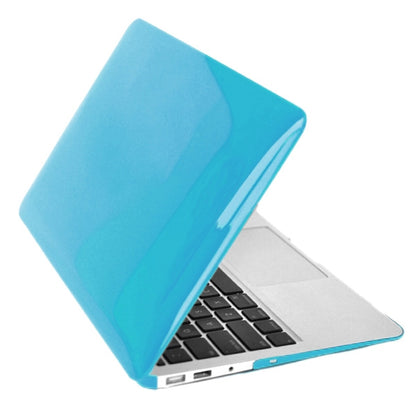 ENKAY for MacBook Air 11.6 inch (US Version) / A1370 / A1465 4 in 1 Crystal Hard Shell Plastic Protective Case with Screen Protector & Keyboard Guard & Anti-dust Plugs(Blue) - MacBook Air Cases by ENKAY | Online Shopping South Africa | PMC Jewellery | Buy Now Pay Later Mobicred