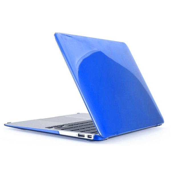 ENKAY for MacBook Air 13.3 inch (US Version) / A1369 / A1466 4 in 1 Crystal Hard Shell Plastic Protective Case with Screen Protector & Keyboard Guard & Anti-dust Plugs(Dark Blue) - MacBook Air Cases by ENKAY | Online Shopping South Africa | PMC Jewellery | Buy Now Pay Later Mobicred