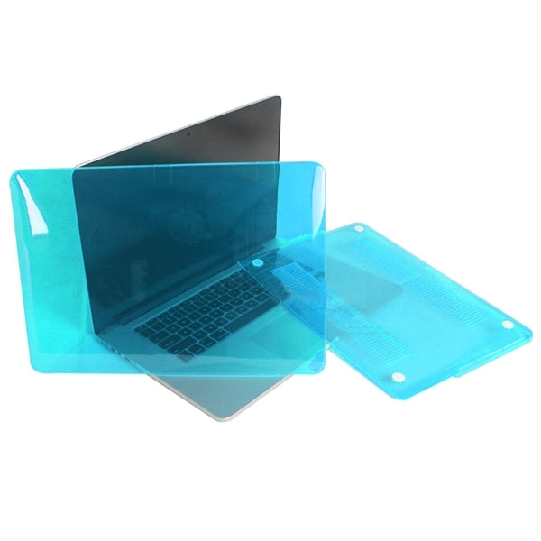 ENKAY for MacBook Pro Retina 13.3 inch (US Version) / A1425 / A1502 4 in 1 Crystal Hard Shell Plastic Protective Case with Screen Protector & Keyboard Guard & Anti-dust Plugs(Blue) - MacBook Pro Cases by ENKAY | Online Shopping South Africa | PMC Jewellery | Buy Now Pay Later Mobicred