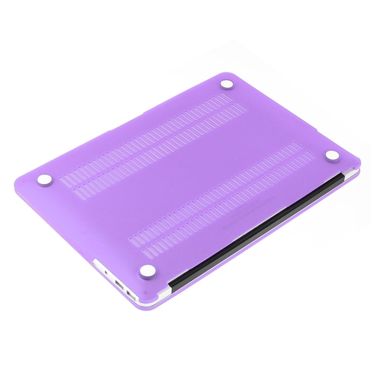 ENKAY for Macbook Air 13.3 inch (US Version) / A1369 / A1466 Hat-Prince 3 in 1 Frosted Hard Shell Plastic Protective Case with Keyboard Guard & Port Dust Plug(Purple) - MacBook Air Cases by ENKAY | Online Shopping South Africa | PMC Jewellery | Buy Now Pay Later Mobicred