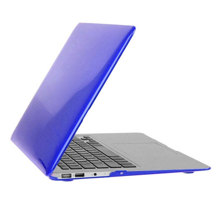 ENKAY for Macbook Air 13.3 inch (US Version) / A1369 / A1466 Hat-Prince 3 in 1 Crystal Hard Shell Plastic Protective Case with Keyboard Guard & Port Dust Plug(Dark Blue) - MacBook Air Cases by ENKAY | Online Shopping South Africa | PMC Jewellery | Buy Now Pay Later Mobicred