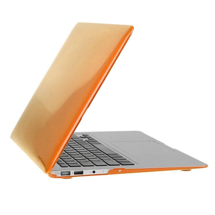 ENKAY for Macbook Air 13.3 inch (US Version) / A1369 / A1466 Hat-Prince 3 in 1 Crystal Hard Shell Plastic Protective Case with Keyboard Guard & Port Dust Plug(Orange) - MacBook Air Cases by ENKAY | Online Shopping South Africa | PMC Jewellery | Buy Now Pay Later Mobicred