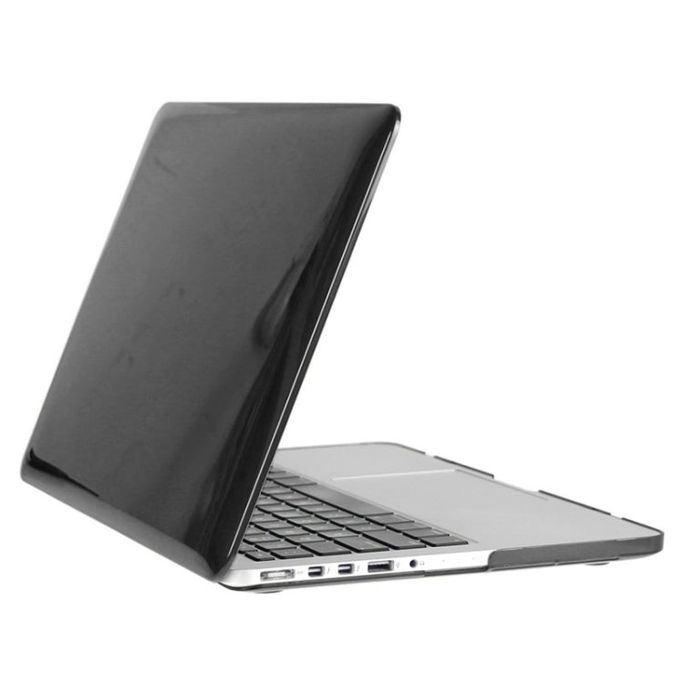 ENKAY for Macbook Pro Retina 13.3 inch (US Version) / A1425 / A1502 Hat-Prince 3 in 1 Crystal Hard Shell Plastic Protective Case with Keyboard Guard & Port Dust Plug(Black) - MacBook Pro Cases by ENKAY | Online Shopping South Africa | PMC Jewellery | Buy Now Pay Later Mobicred