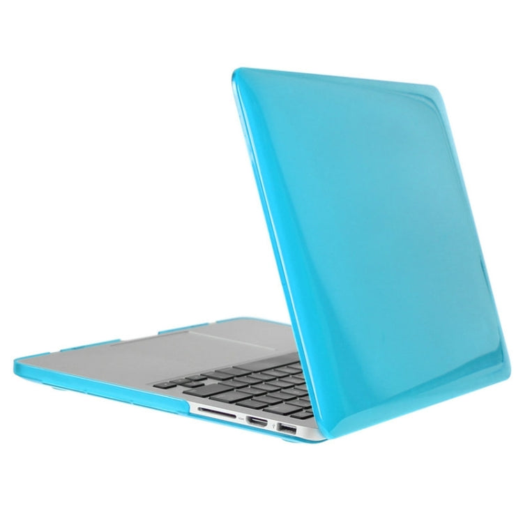 ENKAY for Macbook Pro Retina 13.3 inch (US Version) / A1425 / A1502 Hat-Prince 3 in 1 Crystal Hard Shell Plastic Protective Case with Keyboard Guard & Port Dust Plug(Blue) - MacBook Pro Cases by ENKAY | Online Shopping South Africa | PMC Jewellery | Buy Now Pay Later Mobicred