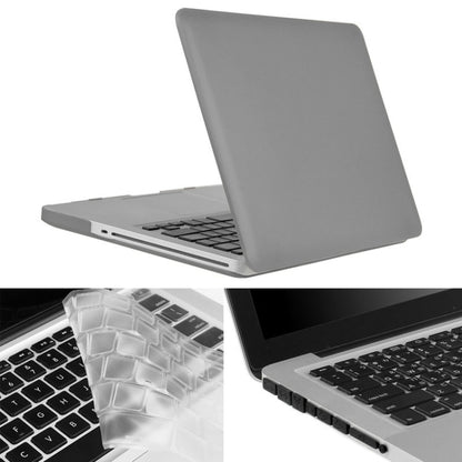 ENKAY for Macbook Pro 13.3 inch (US Version) / A1278 Hat-Prince 3 in 1 Frosted Hard Shell Plastic Protective Case with Keyboard Guard & Port Dust Plug(Grey) - MacBook Pro Cases by ENKAY | Online Shopping South Africa | PMC Jewellery | Buy Now Pay Later Mobicred