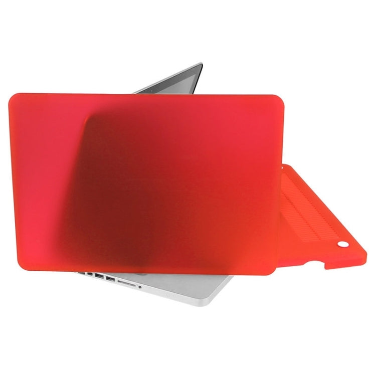 ENKAY for Macbook Pro 13.3 inch (US Version) / A1278 Hat-Prince 3 in 1 Frosted Hard Shell Plastic Protective Case with Keyboard Guard & Port Dust Plug(Red) - MacBook Pro Cases by ENKAY | Online Shopping South Africa | PMC Jewellery | Buy Now Pay Later Mobicred