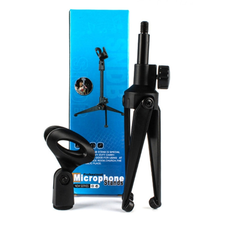 Extendable Adjustable Microphone Tripod Desktop Stand, Height: 19.5-24.5cm, For Live Broadcast, Show, KTV, etc - Stand by PMC TechLife | Online Shopping South Africa | PMC TechLife