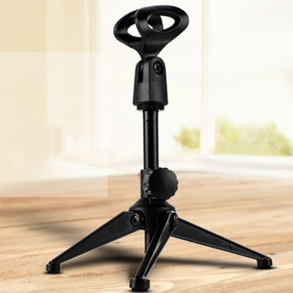 Extendable Adjustable Microphone Tripod Desktop Stand, Height: 19.5-24.5cm, For Live Broadcast, Show, KTV, etc - Stand by PMC Jewellery | Online Shopping South Africa | PMC Jewellery