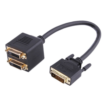 24+1 DVI Male to 2 DVI Female Cable Adapter, Length: 30cm -  by PMC Jewellery | Online Shopping South Africa | PMC Jewellery