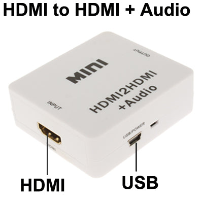 Mini HDMI to HDMI Audio Decoder - Converter by PMC Jewellery | Online Shopping South Africa | PMC Jewellery | Buy Now Pay Later Mobicred