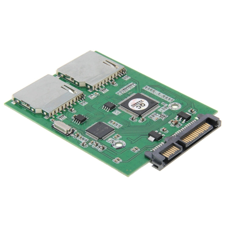 Dual SD Card To 22 Pin SATA Adapter Converter Card - Add-on Cards by PMC Jewellery | Online Shopping South Africa | PMC Jewellery | Buy Now Pay Later Mobicred