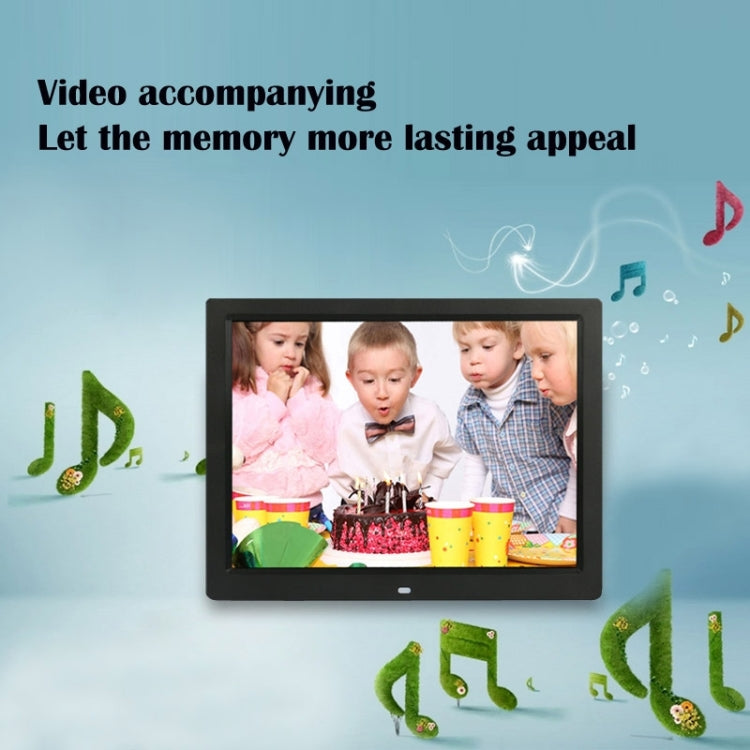 14 inch LED Display Multi-media Digital Photo Frame with Holder & Music & Movie Player, Support USB / SD / MS / MMC Card Input(Black) - 11-15 inch by PMC TechLife | Online Shopping South Africa | PMC TechLife | Buy Now Pay Later Mobicred