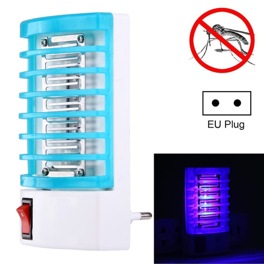 1W Efficient 4-LED Mosquito Killer Night Lamp, EU Plug, AC 220V(Blue) - Repellents by PMC Jewellery | Online Shopping South Africa | PMC Jewellery | Buy Now Pay Later Mobicred