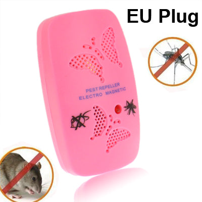 Ultrasonic Electronics Insecticide with Two Steps of Adjustable, Pink (EU Plug) - Repellents by PMC TechLife | Online Shopping South Africa | PMC TechLife | Buy Now Pay Later Mobicred