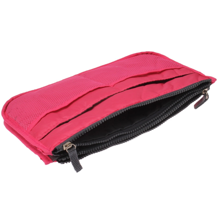 Thicken Portable Multi-function Double Zipper Cosmetic Bag, Storage Bag in Bag (Magenta) - Storage Bags by PMC Jewellery | Online Shopping South Africa | PMC Jewellery | Buy Now Pay Later Mobicred