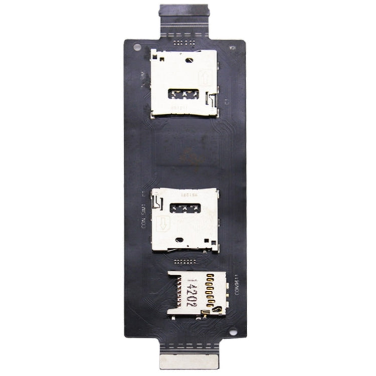 SIM SD Card Reader Contact Flex Cable Ribbon for Asus Zenfone 2 / ZE500ML / ZE500 - Tail Connector by PMc TechLife | Online Shopping South Africa | PMc TechLife | Buy Now Pay Later Mobicred