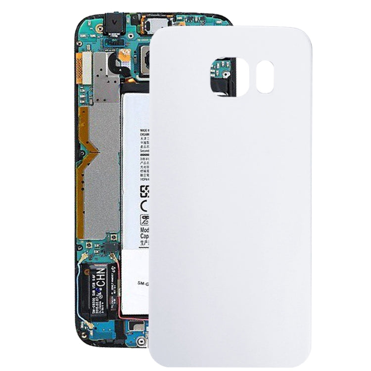 For Galaxy S6 Edge / G925 Battery Back Cover (White) - free shipping - PMc TechLife - Order now!