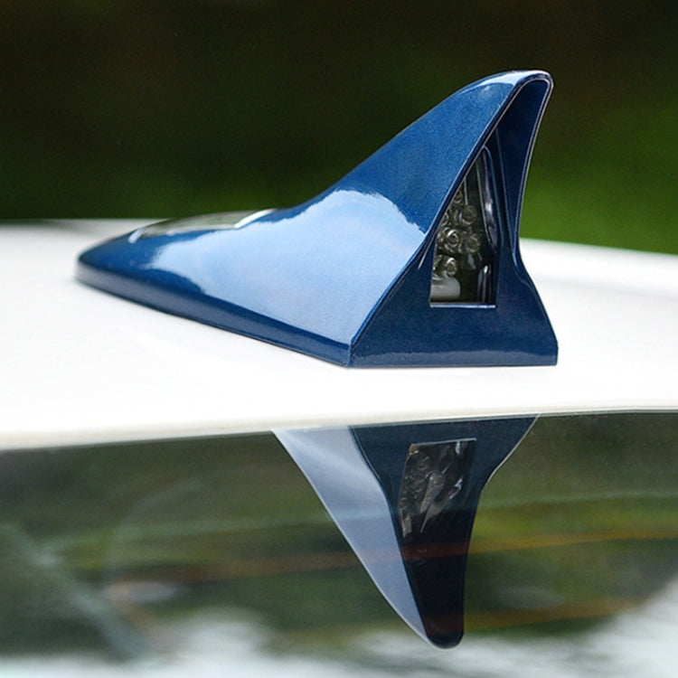 Solar Shark Fin High-positioned Alarm Light(Blue) - Warning Lights by PMC TechLife | Online Shopping South Africa | PMC TechLife | Buy Now Pay Later Mobicred