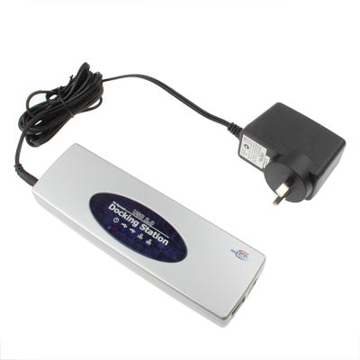 Hi-speed USB 2.0 Docking Station with 8 Ports (2xUSB 2.0 + PS2 Mouse + PS2 Keyboard + RS232 + DB25 + LAN + Upstream),Silver(Silver) - USB 2.0 HUB by PMC Jewellery | Online Shopping South Africa | PMC Jewellery | Buy Now Pay Later Mobicred