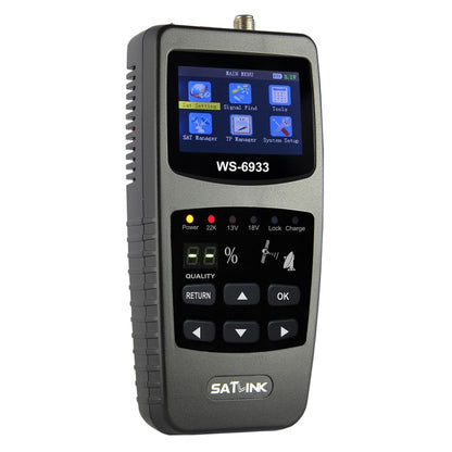 SATLINK WS6933 Portable Digital Satellite Finder Meter, 2.1 inch LCD Colour Screen, DVB-S2/S Signal Pointer(US Plug) - Satellite Finder by PMC Jewellery | Online Shopping South Africa | PMC Jewellery | Buy Now Pay Later Mobicred