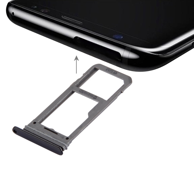 For Galaxy S8 SIM Card Tray + Micro SD Tray (Black) - free shipping - PMc TechLife - Order now!