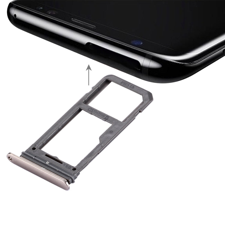 For Galaxy S8 SIM Card Tray + Micro SD Tray (Gold) - free shipping - PMc TechLife - Order now!