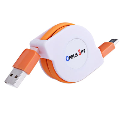 1m 2A 110 Copper Core Wires Retractable USB-C / Type-C to USB Data Sync Charging Cable(Orange) - USB-C & Type-C Cable by PMC Jewellery | Online Shopping South Africa | PMC Jewellery | Buy Now Pay Later Mobicred