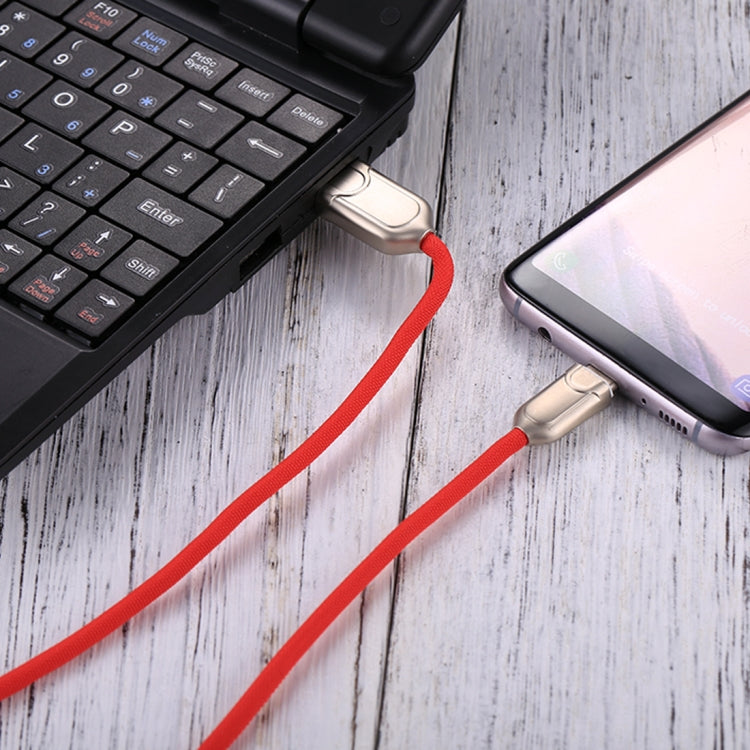 1m 2A USB-C / Type-C to USB 2.0 Data Sync Quick Charger Cable(Red) - USB-C & Type-C Cable by PMC TechLife | Online Shopping South Africa | PMC TechLife | Buy Now Pay Later Mobicred
