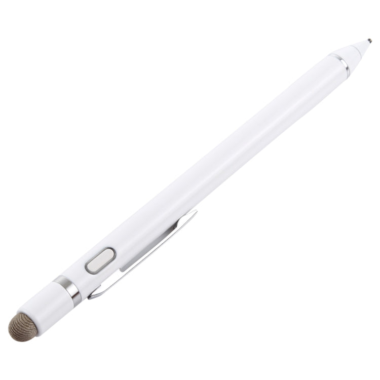 1.5-2.3mm Rechargeable Capacitive Touch Screen Active Stylus Pen(White) - Stylus Pen by PMC TechLife | Online Shopping South Africa | PMC TechLife | Buy Now Pay Later Mobicred