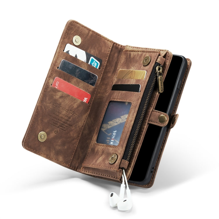 For Samsung Galaxy S10 CaseMe-008 Detachable Multifunctional Flip Leather Phone Case(Brown) - Galaxy Phone Cases by CaseMe | Online Shopping South Africa | PMC Jewellery | Buy Now Pay Later Mobicred