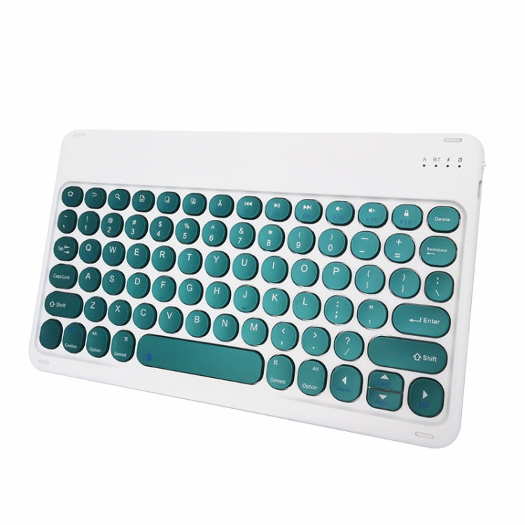 X3 10 inch Universal Tablet Round Keycap Wireless Bluetooth Keyboard (Dark Green) - Universal Keyboard by PMC Jewellery | Online Shopping South Africa | PMC Jewellery