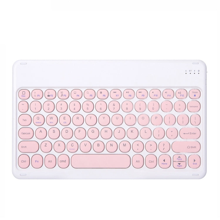 X3 10 inch Universal Tablet Round Keycap Wireless Bluetooth Keyboard (Pink) - Universal Keyboard by PMC TechLife | Online Shopping South Africa | PMC TechLife