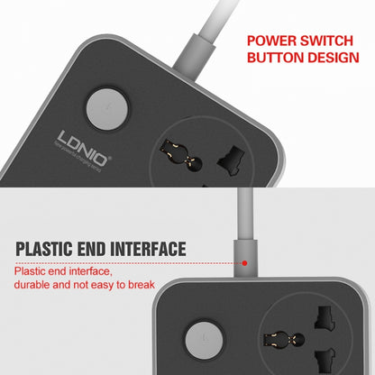 LDNIO SC3604 6 x USB Ports Multi-function Travel Home Office Socket, Cable Length: 2m, UK Plug - Extension Socket by LDNIO | Online Shopping South Africa | PMC Jewellery | Buy Now Pay Later Mobicred