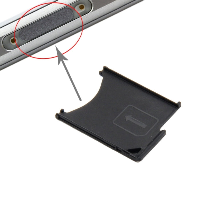 Card Tray for Sony Xperia Z / L36h(Black) - Card Tray by PMc TechLife | Online Shopping South Africa | PMc TechLife | Buy Now Pay Later Mobicred