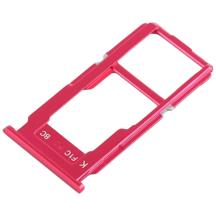 For OPPO R11s SIM Card Tray + SIM Card Tray / Micro SD Card Tray (Red) - Card Socket by PMc TechLife | Online Shopping South Africa | PMc TechLife | Buy Now Pay Later Mobicred
